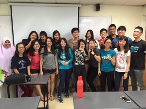Jun Chow with classmates and lecturer(2)